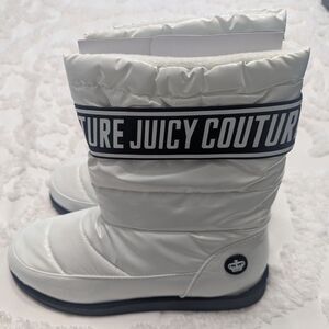 JUICY COUTURE Kissie Quilted Waterproof Winter Boots – White Size 9